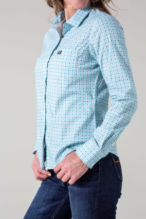 Ladies Tucco Mini Check Top